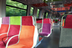 Intérieur d'un train du Grand Paris